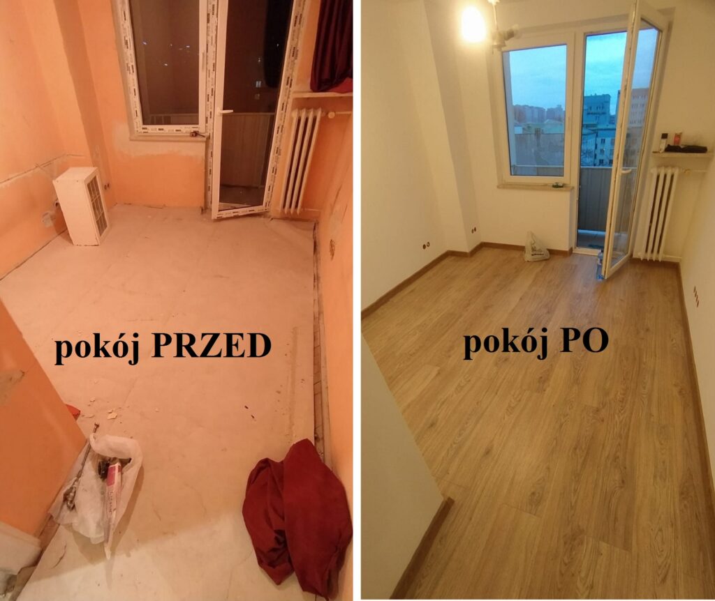 pokój przed remontem